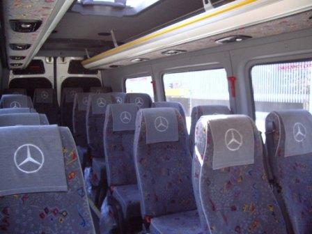 Mercedes Benz Sprinter noma Cēsīs mikroautobuss 15 16 17 18 20 sēdvietas